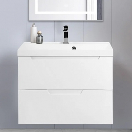 Тумба для комплекта BelBagno Vittoria 80 подвесная, bianco lucido, глянцевая, с ящиками
