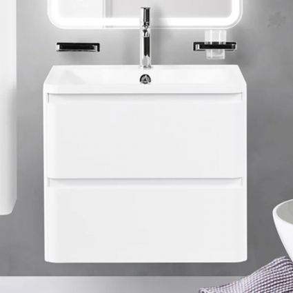 Тумба для комплекта BelBagno Albano 70 подвесная, bianco lucido, глянцевая, с ящиками