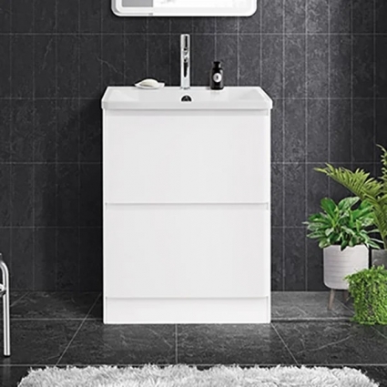 Тумба для комплекта BelBagno Albano 60 напольная, bianco lucido, глянцевая, с ящиками