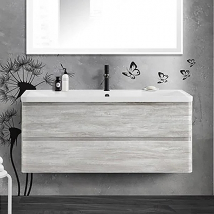 Тумба для комплекта BelBagno Albano 120 подвесная, rovere vintage bianco, матовая, с ящиками