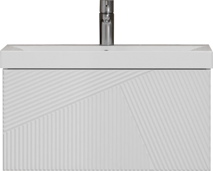 Тумба для комплекта Velvex Edge 70.1Y, подвесная, белая, глянцевая, с ящиками