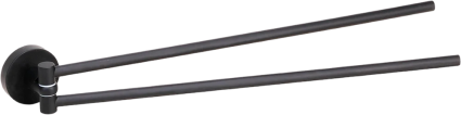 Полотенцедержатель Bemeta Dark 104204190 двойной, поворотный, black, подвесной