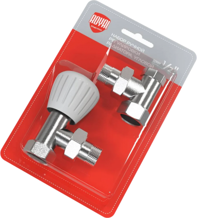 Вентили Royal Thermo 1/2" М30х1,5 угловые, комплект