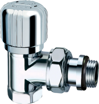 Вентиль FAR LadyFAR FL 0118 12P 1/2" ВР, термостатический, угловой, уплотнение epdm, серебро