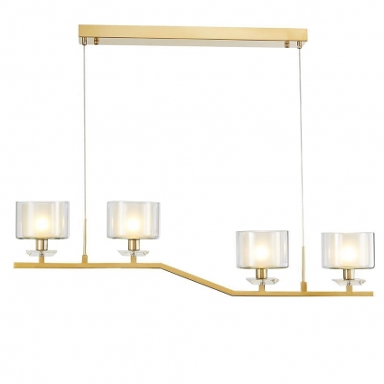Подвесная люстра Newport 4400 4404/S gold М0067142 в стиле модерн, цвет матовый