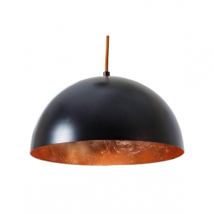 Подвесной светильник TopDecor Dome Royal S1 12 35 в современном стиле, цвет черный