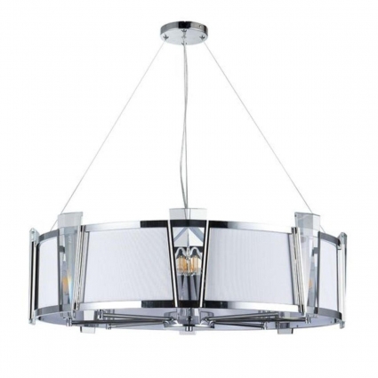 Подвесная люстра Arte Lamp Grato A4079LM-8CC в стиле модерн, цвет белый
