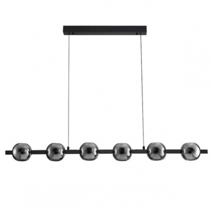 Подвесная светодиодная люстра Arte Lamp Markab A2471SP-12BK в стиле Хай-тек, цвет дымчатый