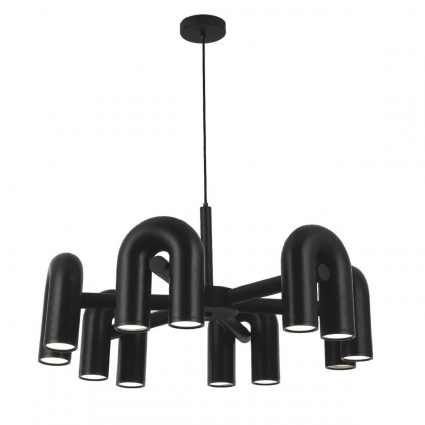 Подвесная светодиодная люстра Kink Light Канти 08465-6,19, в стиле лофт, цвет черный