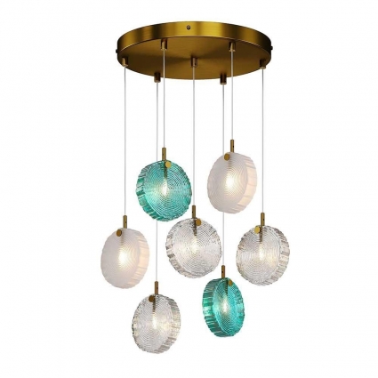 Подвесная люстра Maytoni Frozen MOD254PL-07BS в стиле арт-деко, мощность 196 Вт