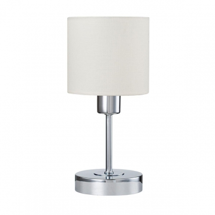Настольная лампа Escada Denver 1109/1 Chrome/Beige в стиле модерн, цвет бежевый