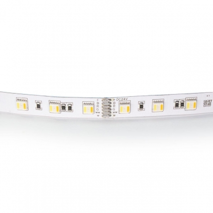 Светодиодная лента Lightstar 14,4W/m 60LED/m RGB/холодный белый 5M 421200, цвет белый, мощность 70 Вт
