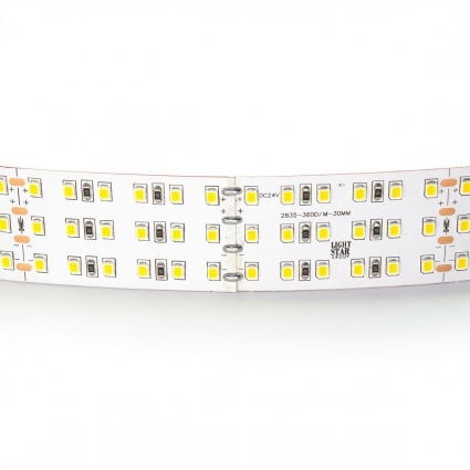 Светодиодная лента Lightstar 44W/m 360LED/m дневной белый 5M 423004 цвет белый, мощность 220 Вт