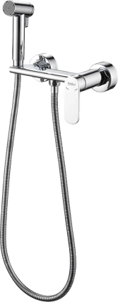 Гигиенический душ Haiba HB5516, со смесителем, хром в современном стиле
