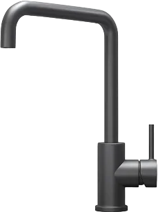 Смеситель для кухни Granula Kitchen Space 7110 графит матовый однорычажный, длина излива 22 см