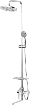 Душевая стойка Lemark Linara LM0462CF со смесителем, хром в современном стиле