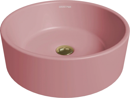 Раковина Grossman Color GR-3013 розовая матовая цвет розовый