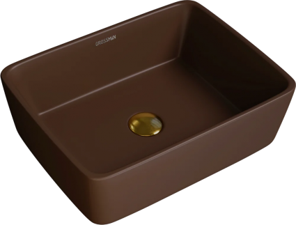 Раковина Grossman Color GR-3016 коричневая матовая цвет коричневый