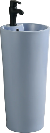 Раковина SantiLine SL-4007BM голубая матовая цвет голубой