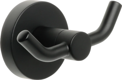 Крючок Fixsen Comfort Black FX-86005A, двойной в современном стиле