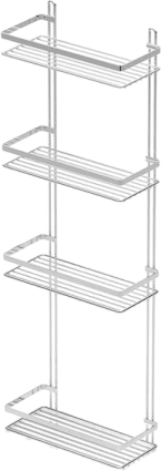 Полка Tekno-tel ES ES060SSS 4 яруса, хром, подвесная