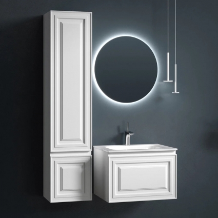Мебель для ванной Sancos Very 60 bianco подвесная, матовая, с ящиками