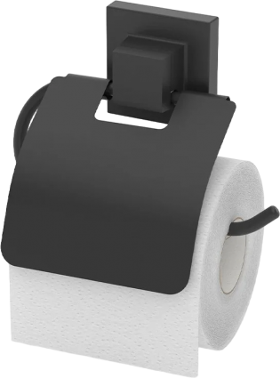 Держатель туалетной бумаги Tekno-tel EasyFIX EF238B черный подвесной,  в современном стиле