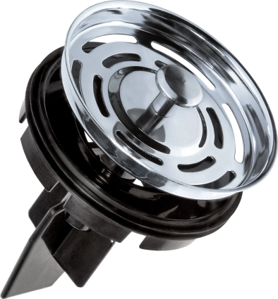 Сито-пробка для измельчителя Bort Sink Strainer + Tamper, с проталкивателем, стальной