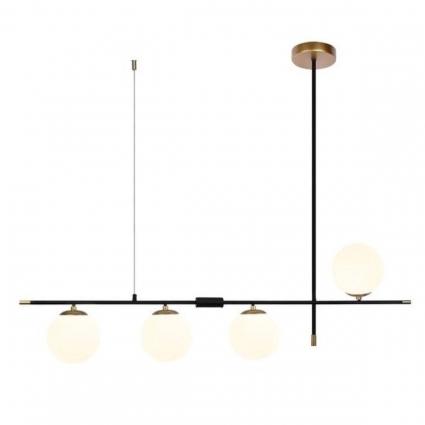 Подвесная люстра Arte Lamp Arkab A2225SP-4BK в стиле модерн, цвет белый