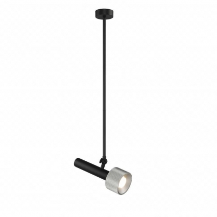 Подвесной светильник iLedex Delta 2361-1 BK+SL в стиле Хай-тек, цвет серебро