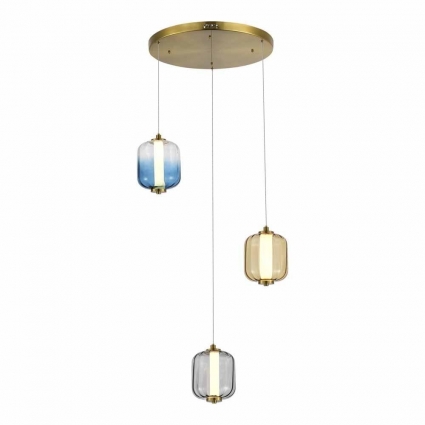Подвесной светодиодный светильник ST Luce SUMMER SL1193.303.03 в стиле модерн, цвет латунь