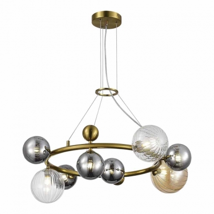 Подвесной светодиодный светильник ST Luce SPHERE SL1515.303.08 в стиле модерн, цвет латунь