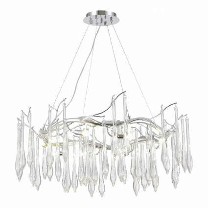 Подвесной светодиодный светильник ST Luce TEARDROPS SL1660.103.10 в стиле модерн, цвет хром