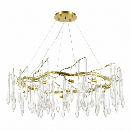 Подвесной светодиодный светильник ST Luce TEARDROPS SL1660.203.12 в стиле модерн, цвет шампань