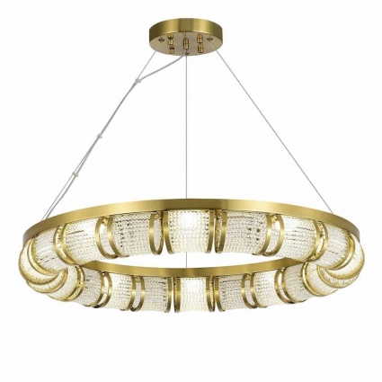 Подвесной светодиодный светильник ST Luce ESME SL6011.303.01 цвет латунь, мощность 50 Вт