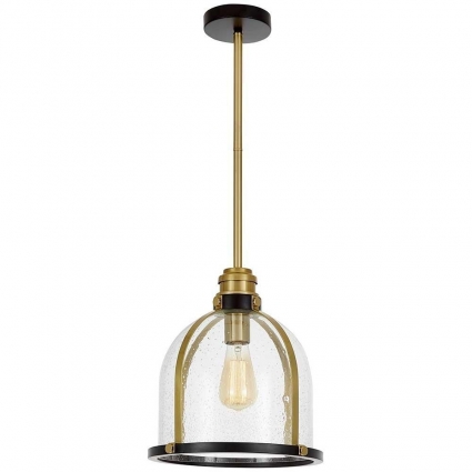 Lumina Deco Подвесной светильник Lumina Deco Branson LDP 1229-250 BK+MD в стиле лофт, цвет черный