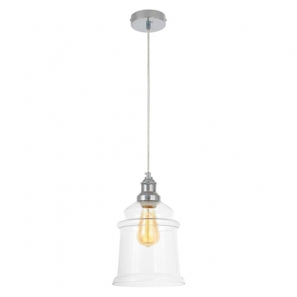Lumina Deco Подвесной светильник Lumina Deco Moletti LDP 6844-1 CHR+PR в современном стиле, цвет хром