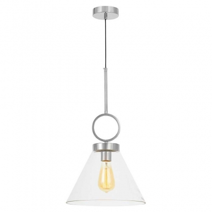Lumina Deco Подвесной светильник Lumina Deco Fermini LDP 6845-1 CHR+PR в современном стиле, цвет хром
