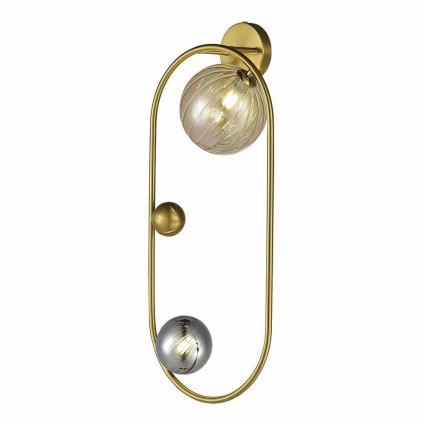 Настенный светодиодный светильник ST Luce SPHERE SL1515.301.02 в стиле модерн, цвет латунь