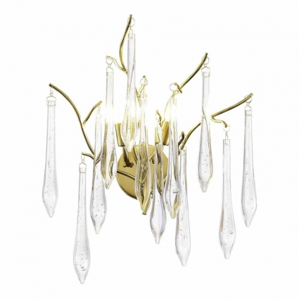 Настенный светодиодный светильник ST Luce TEARDROPS SL1660.201.02 в стиле модерн, цвет шампань