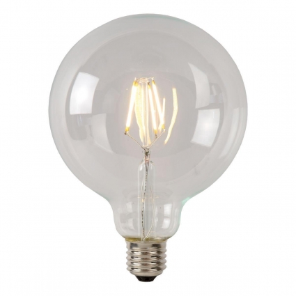 Лампа светодиодная диммируемая Lucide E27 7W 2700К прозрачная 49087/07/60 цвет прозрачный