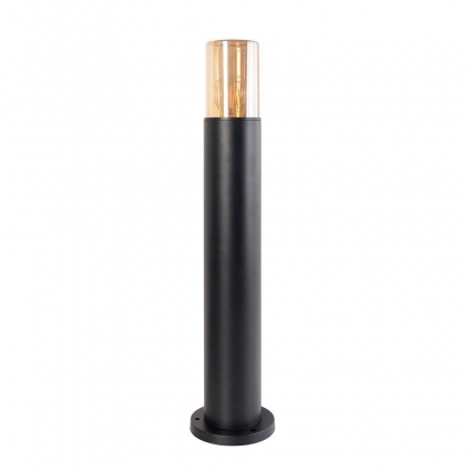 Уличный светильник Arte Lamp Seginus A6515PA-1BK в современном стиле, цвет янтарный