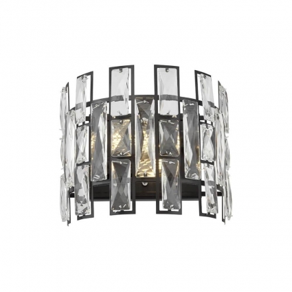 Lumina Deco Бра Lumina Deco Florina LDW 7041-2 BK в современном стиле, цвет черный, мощность 80 Вт