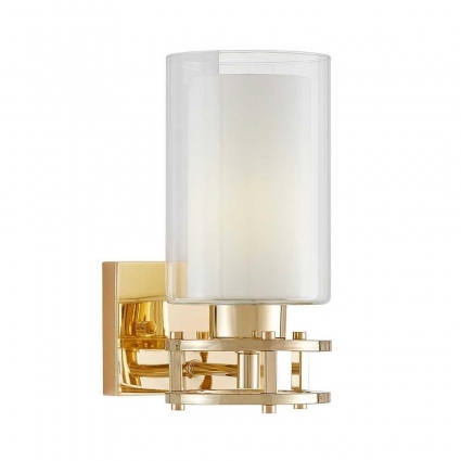 Lumina Deco Бра Lumina Deco Marietta LDW 8025-1 F.GD+WT в современном стиле, цвет золотой