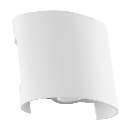 Уличный настенный светодиодный светильник Arte Lamp Bosto A3122AL-2WH в современном стиле, цвет белый