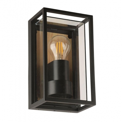 Уличный настенный светильник Arte Lamp Marfik A2322AL-1BR цвет коричневый, мощность 15 Вт