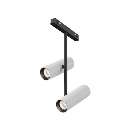 Трековый светодиодный светильник Maytoni Technical Magnetic Exility Elti Duo TR005-2-2X12W3K-BW в современном стиле, цвет белый