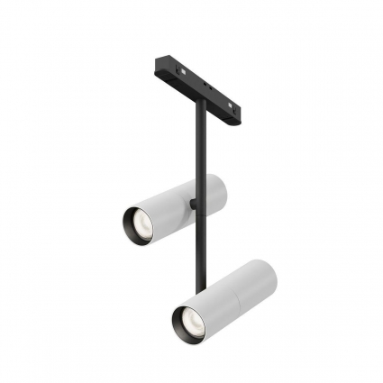 Трековый светодиодный светильник Maytoni Technical Magnetic Exility Elti Duo TR005-2-2X12W4K-BW в современном стиле, цвет белый