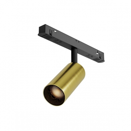 Трековый светодиодный светильник Maytoni Technical Magnetic Exility Focus Led TR032-4-5W3K-M-DS-BBS в современном стиле, цвет латунь