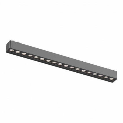 Трековый светодиодный светильник для магнитного шинопровода ST Luce SKYFLAT ST673.436.18 в стиле Хай-тек, цвет черный